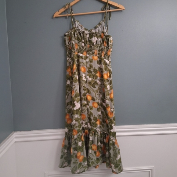 Commence | Floral Tie-Strap Midi Dress - Picture 6 of 6